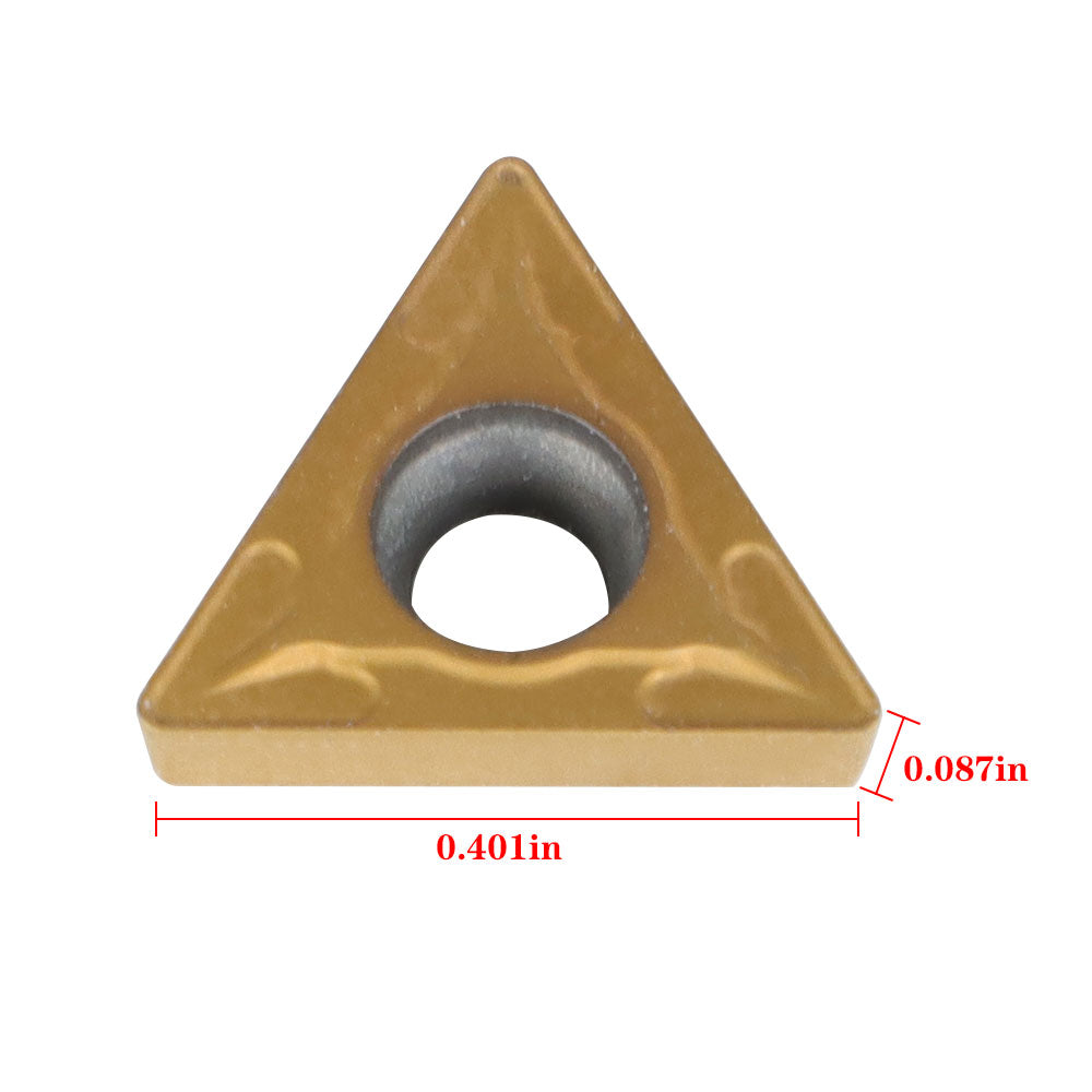 20Pcs TCMT21.51 Indexable Soild Carbide Turning Insert Blade, TCMT110204 Carbide Turning Inserts Mutilayer Coated Fit for Lathe Turning Tool Holder Boring Bar