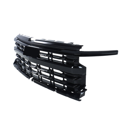 Findmall Glossy Black Front Upper Bumper Grille Replacement for Silverado 2022-2024