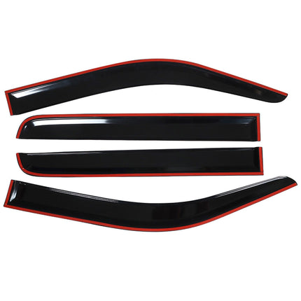 Findmall Side Window Visor Vent Sun Rain Guard Deflector Replacement for 2009-2014 F150 Crew Cab Pickup 4-Door