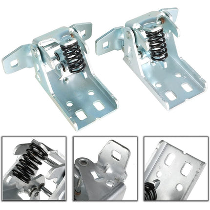 2PCS Door Hinge Upper Left Right Side Silver Replacement for 1994-2002 1500 2500 3500 55075956AC 55075957AC