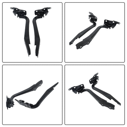 Findmall Set of 2 Hood Hinges Replacement for Impreza Replacement for Impreza 2017-2023 Replacement for 57260FL01A9P SU1236110 57260FL00A9P SU1236111, Black, Easy installation
