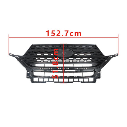 Findmall Matte Black Mesh Front Upper Radiator Grille with Chrome Finish Replacement for Explorer 2020-2022