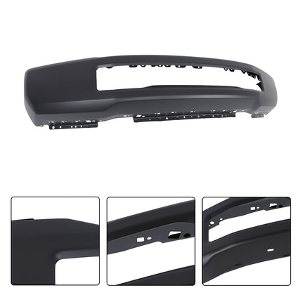 Findmall Black Steel Front Bumper Face Bar without Fog Light Holes Replacement for 2017-2019 Ford F-250 and F-350 Super Duty, HC3Z-17757-AB, FO1002440