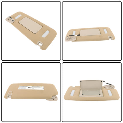 Findmall Sun Visor Mirror Gray Replacement for 2007-2014 Silverado Tahoe Yukon Suburban Escalade for 22850306 22850310