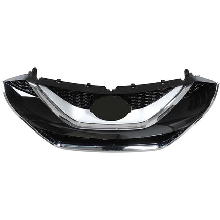 Findmall Front Grille Assembly for 2016-2017 Nissan Maxima, Black with Chrome Trim