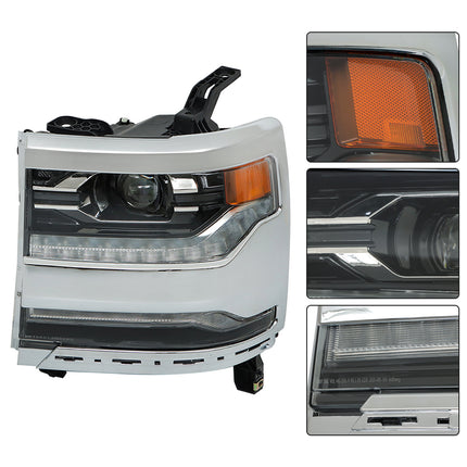 Findmall Headlight Assembly Replacement for Silverado 1500 Left LH