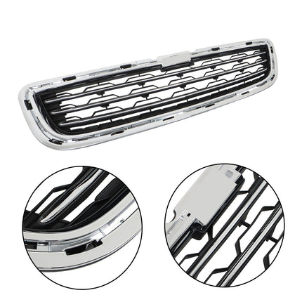 Findmall 2-Piece Black Front Lower Inner Grille with Chrome Molding Replacement for Trax 2014-2016 GM1200727