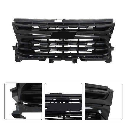 Findmall Glossy Black Front Grille Frame Kit Replacement for Colorado 2021-2022