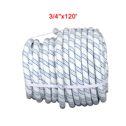 Findmall 48-Strand Double Braided Polyester Rope, High Strength Arborist Rope for Tree Work, Camping & Outdoor Applications
