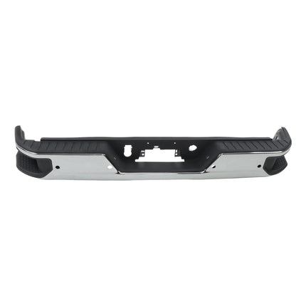 Findmall Chrome Rear Step Bumper for 2020-2025 Chevrolet Silverado and GMC Sierra 2500/3500 HD, With Sensor Holes, GM1103217