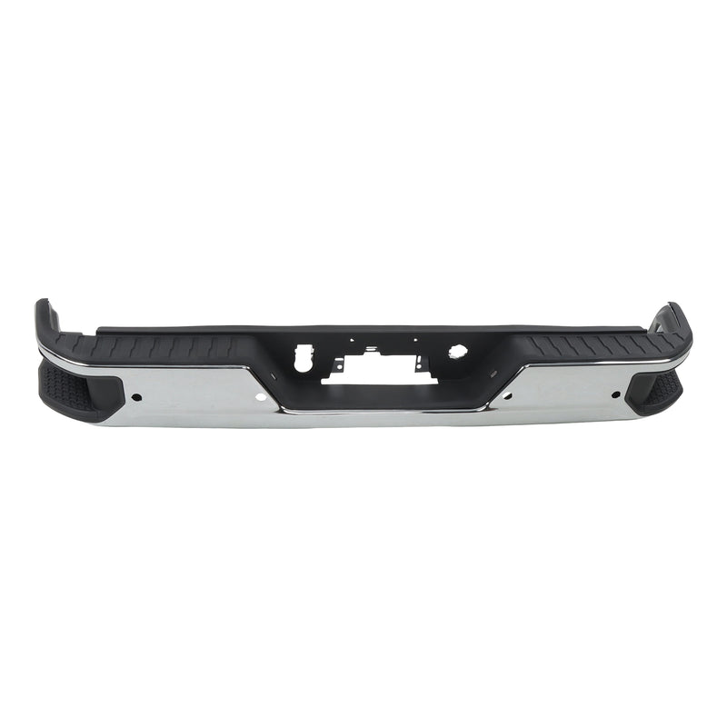 Findmall Chrome Rear Step Bumper for 2020-2025 Chevrolet Silverado and GMC Sierra 2500/3500 HD, With Sensor Holes, GM1103217
