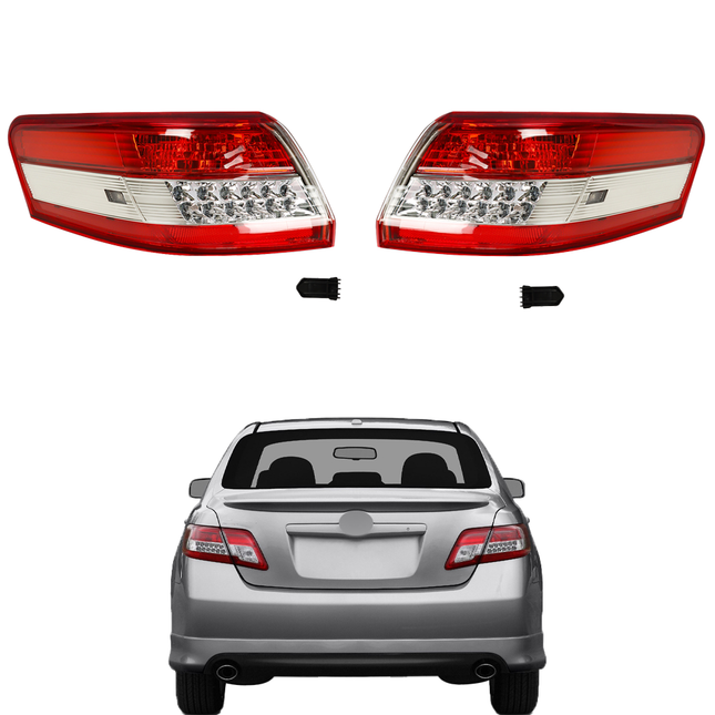 Findmall Outer Tail Light Assembly for 2010-2011 Toyota Camry, Left or Right Side