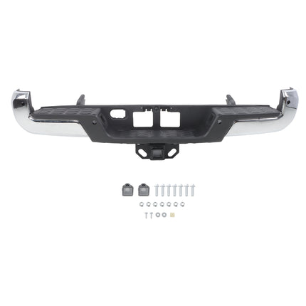 Findmall Chrome Rear Step Bumper for 2016-2023 Toyota Tacoma, TO1103130