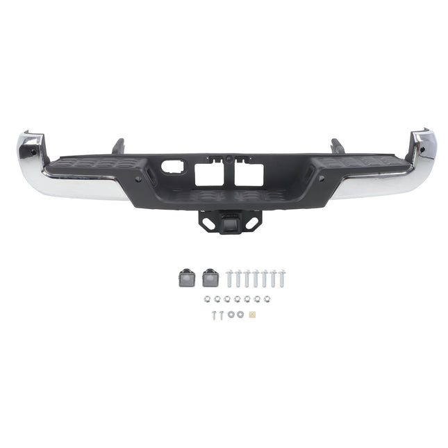 Findmall Chrome Rear Step Bumper for 2016-2023 Toyota Tacoma, TO1103130