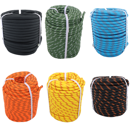 Findmall 1/2in x 150FT / 200FT 48 Strands Polyester Braided Rope, Heavy Duty Bull Rope for Arborist Tree Work, Pulling & Rigging