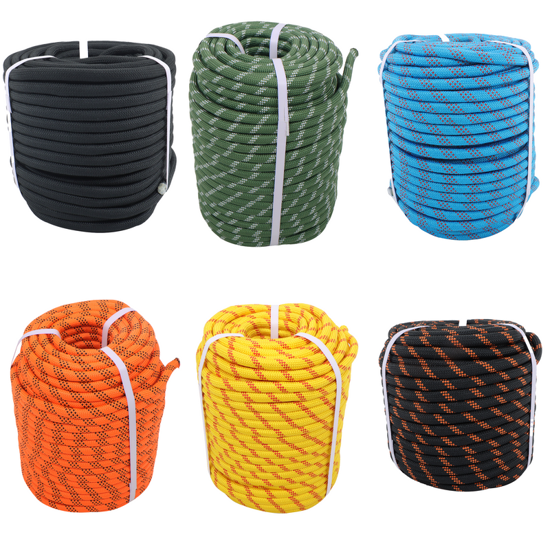 Findmall 1/2in x 150FT / 200FT 48 Strands Polyester Braided Rope, Heavy Duty Bull Rope for Arborist Tree Work, Pulling & Rigging