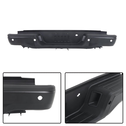Findmall Black Rear Step Bumper for 2019-2023 Ford Ranger, FO1103227