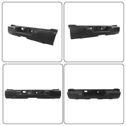 Findmall Black Rear Step Bumper for 2022-2024 Toyota Tundra, With Sensor Holes, TO1103140