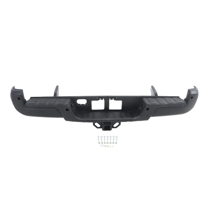 Findmall Black Rear Step Bumper for 2016-2023 Toyota Tacoma, TO1103134