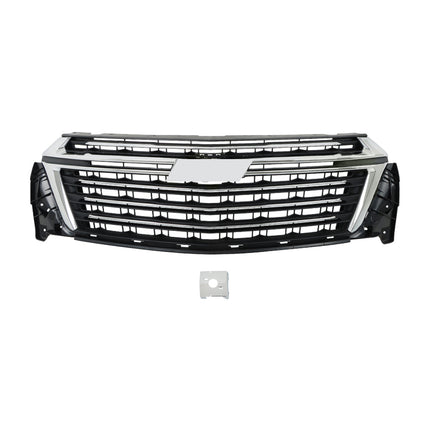 Findmall Front Upper Grille with Chrome Hood Trim Surround Replacement for Traverse 2022-2023