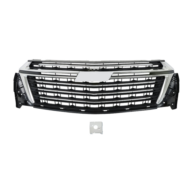 Findmall Front Upper Grille with Chrome Hood Trim Surround Replacement for Traverse 2022-2023