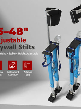 findmall 15–48 Inch Adjustable Drywall Stilts – Aluminum Tool Stilts for Painting, Drywall Installation & Cleaning