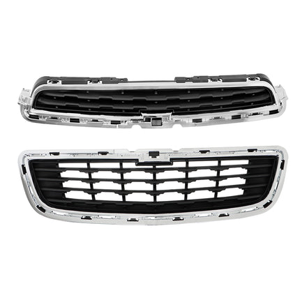 Findmall 2-Piece Chrome Front Upper and Lower Grille Set Replacement for Trax 2014-2016
