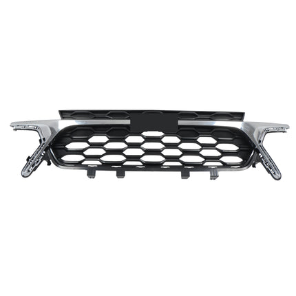 Findmall Front Bumper Center Mesh Grille and Chrome Trim Cover Kit Replacement for Trax 2023-2024
