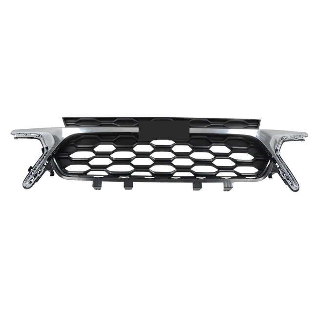 Findmall Front Bumper Center Mesh Grille and Chrome Trim Cover Kit Replacement for Trax 2023-2024