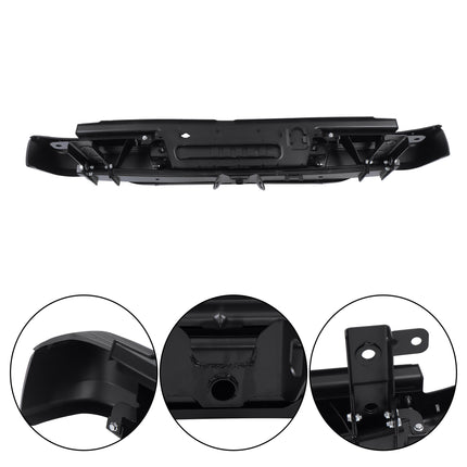 Findmall Black Rear Step Bumper for 2019-2023 Ford Ranger, FO1103225