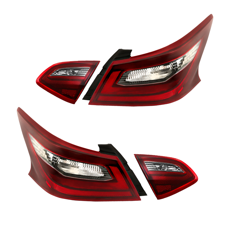 Findmall Smoked Tail Light Assembly for 2016-2018 Nissan Altima SR