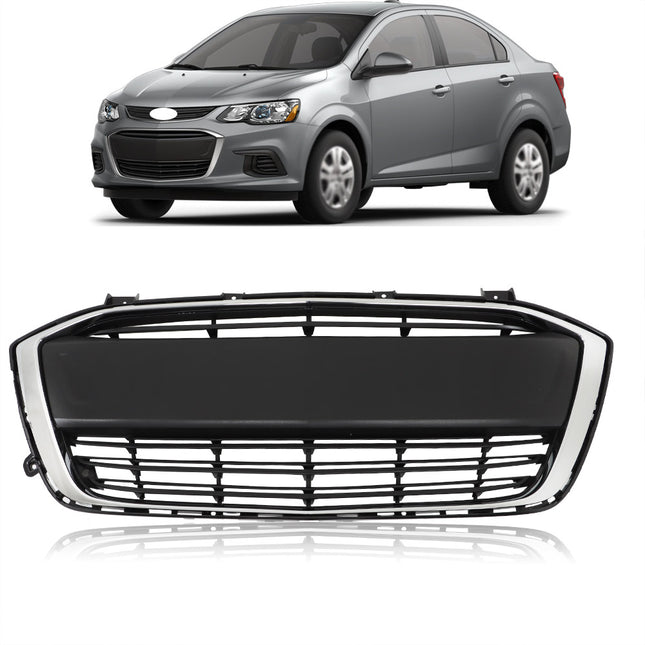 Findmall Black Front Lower Grille Replacement for Sonic 2017-2020
