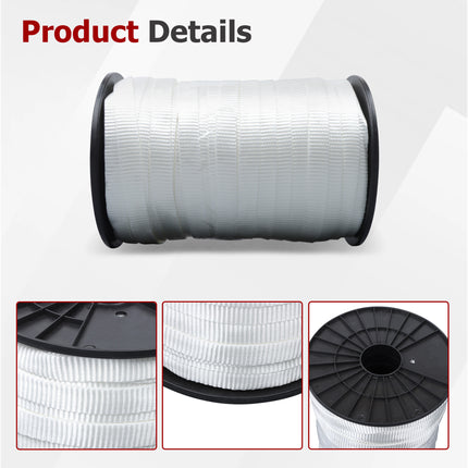 Findmall Polyester Pull Tape Flat Rope, Mule Tape Cable Pulling Tape for Electrical Wire Pulling, Gear Tightening, Cargo Securing & Outdoor Use