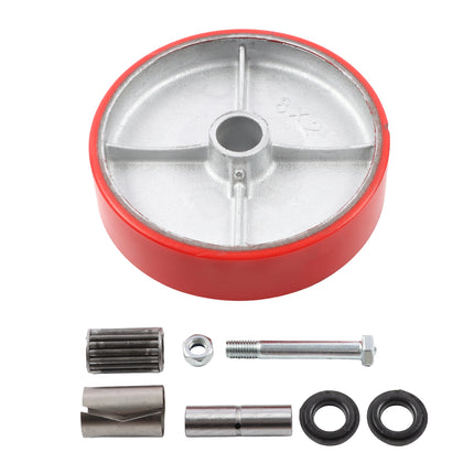 Findmall 1 Pack 8" Polyurethane on Aluminum Core Caster Wheel, Heavy Duty Industrial Wheel with Roller Bearing, 1000 LB Capacity