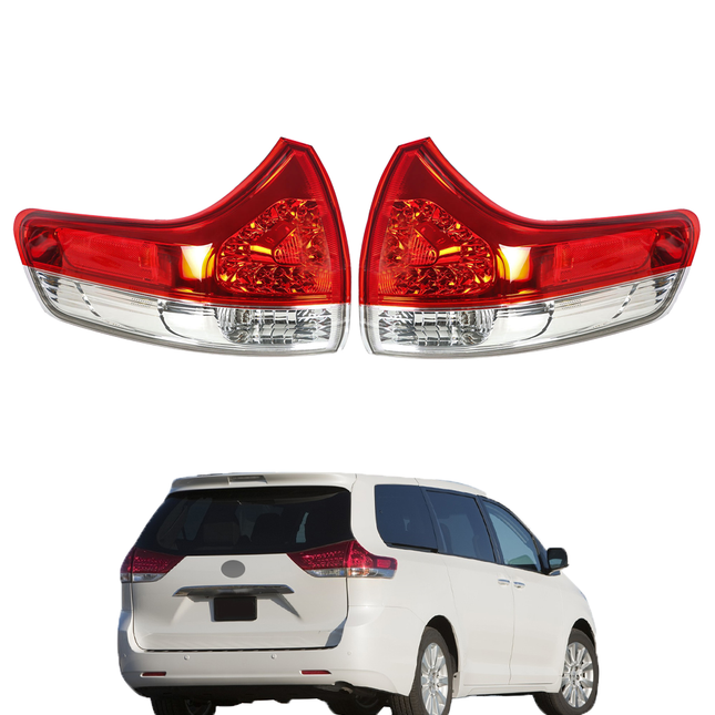 Findmall Outer Tail Light Assembly for 2011-2014 Toyota Sienna, Left or Right Side, Excludes SE