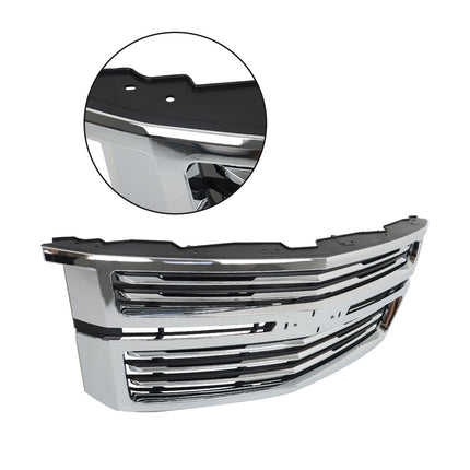 Findmall Chrome Front Upper Grille Replacement for Tahoe and Suburban 2015-2020