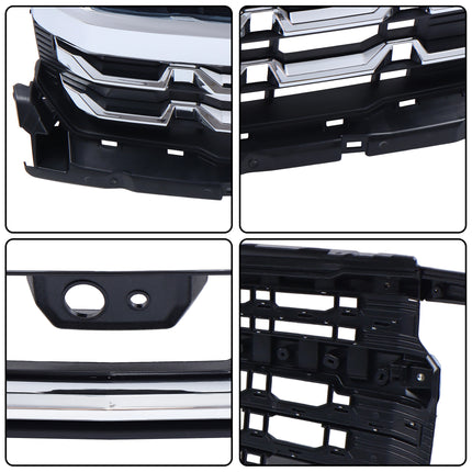 Findmall Chrome Front Upper Grille Replacement for Silverado 1500 LTZ 2022-2024