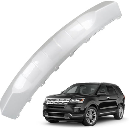Findmall Front Bumper Lower Valance Skid Plate for 2018‑2019 Ford Explorer, Silver Plastic, Replacement for JB5Z8419ADPTM
