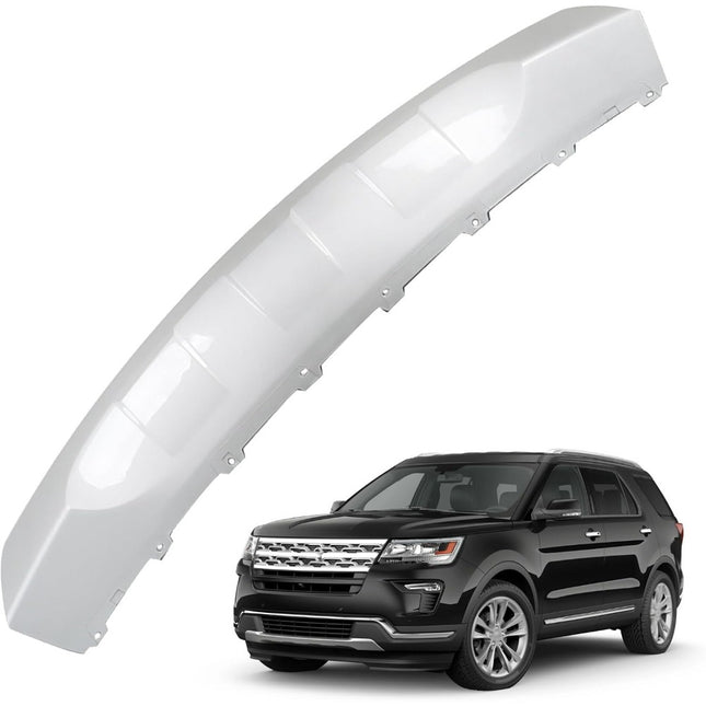Findmall Front Bumper Lower Valance Skid Plate for 2018‑2019 Ford Explorer, Silver Plastic, Replacement for JB5Z8419ADPTM