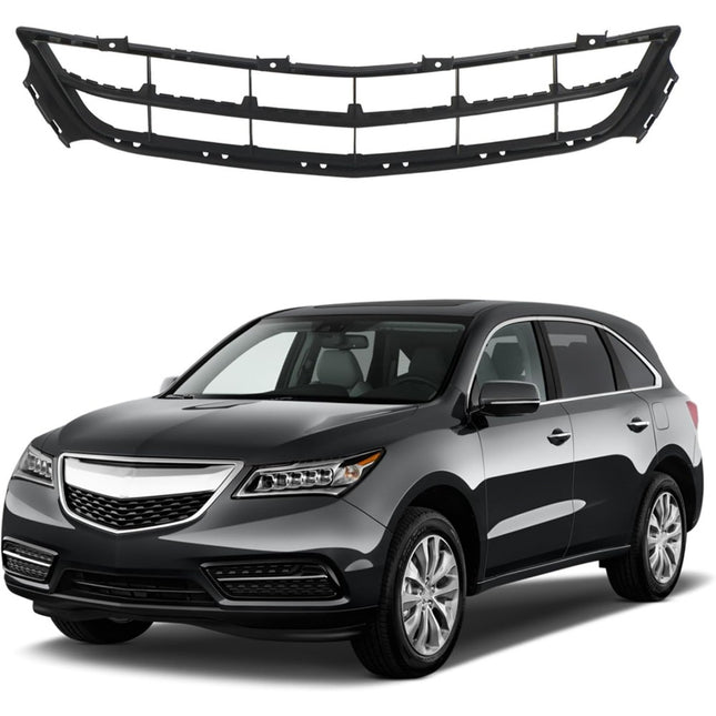 Findmall Textured Black Front Bumper Grille Replacement for Acura MDX 2014-2016 AC1036101
