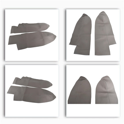 Findmall 2Pcs Gray Front Door Panels Armrest Leather Cover Replacement for 2007-2012 Honda CR-V CRV