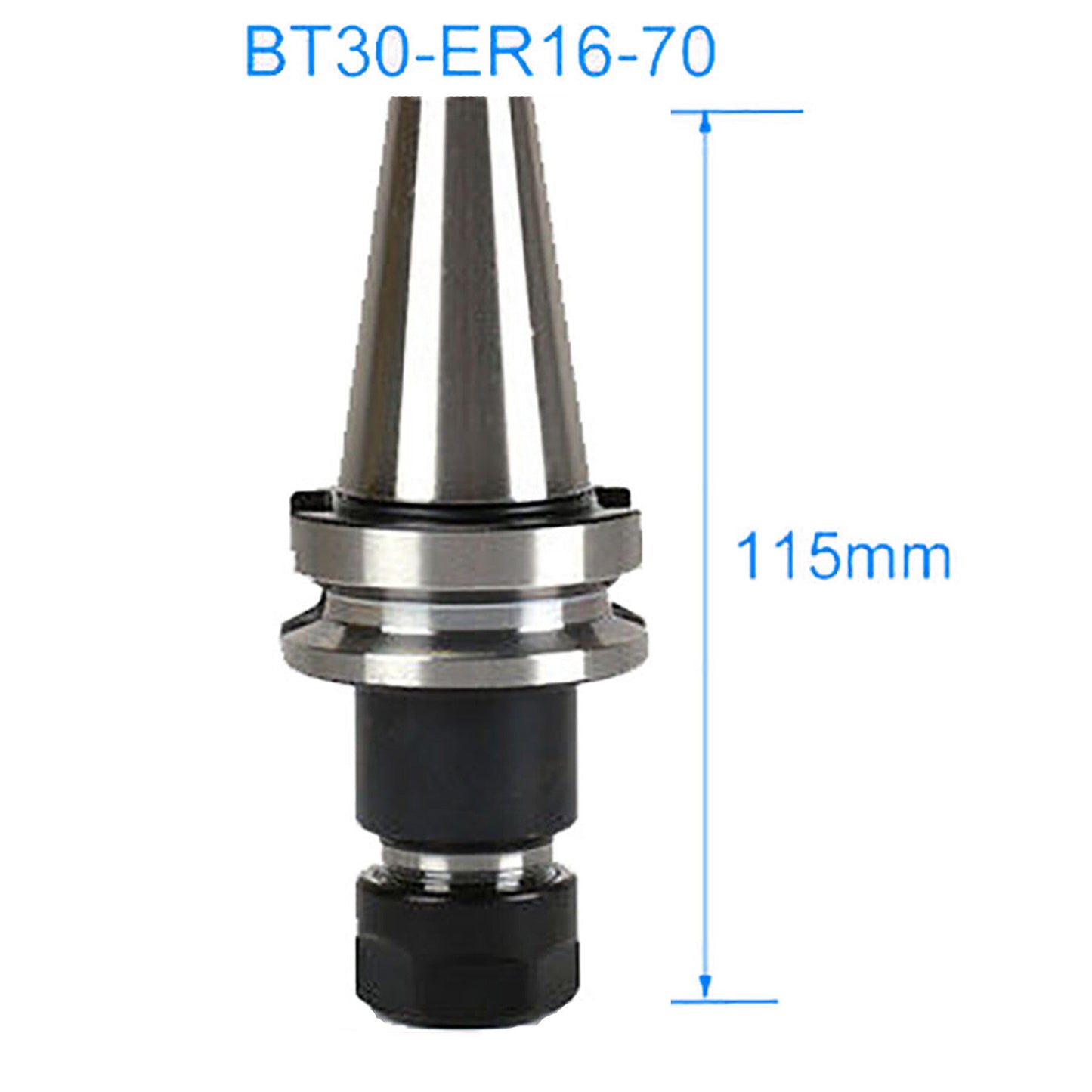 4 Pcs Collet Chuck Tool Holder BT30 ER16 2.76" W. 70MM Gage Length