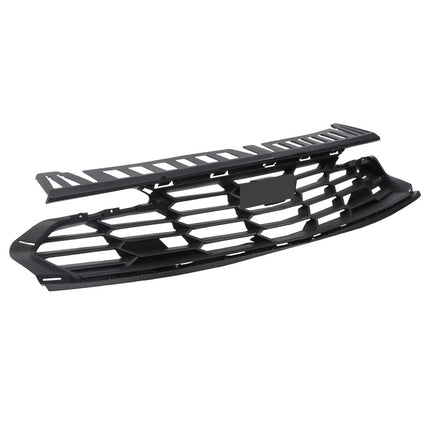 Findmall 2-Piece Black Front Upper and Lower Bumper Grille Set Replacement for Camaro RS 2019-2024 84112274 84112283