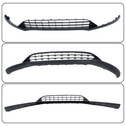 Findmall Front Bumper Lower Valance Lower Spoiler Panel Grille Grill Replacement for 2015-2018 Focus F1EZ17626A FO1095266