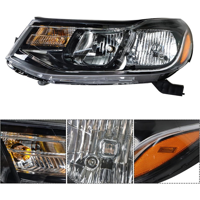 Findmall Driver Side Headlights Assembly Halogen Replacement for Trax 2017-2019 Housing Chrome Lamp LH 1PC 42698951