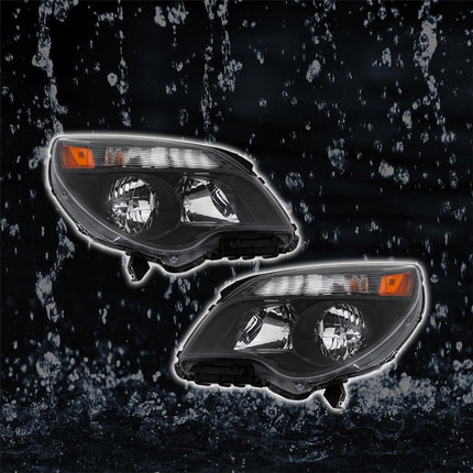 Findmall 2PCS Headlights Assembly Replacement for Equinox 2011-2015 Black Housing Lamp Driver Side and Passenger Side GM2502338 GM2503338