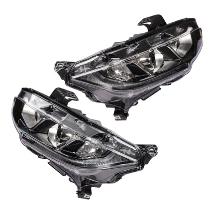 Findmall Headlight Assemblies for 2016–2020 Honda Civic Front Left and Right, Replaces HO2502173 and HO2503173