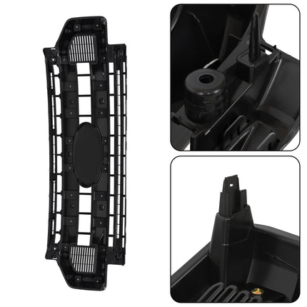 Findmall Front Grille Upper Matte Black with 2 Straight Trim Style Replacement for F250 F350 F450 Super Duty XLT 2020-2022