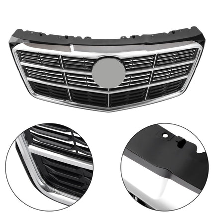 Findmall Chrome and Black Front Bumper Grille Replacement for CTS Sedan 2014-2015 22753187