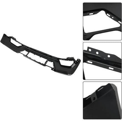 Findmall Black Steel Front Bumper Face Bar without Parking Sensor Holes Replacement for 2021-2023 Ford F-150, 17210132AD, AW67424
